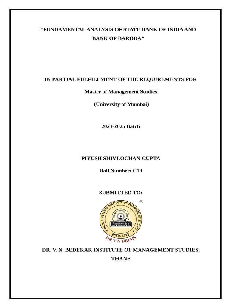 Fundamental Analysis | PDF
