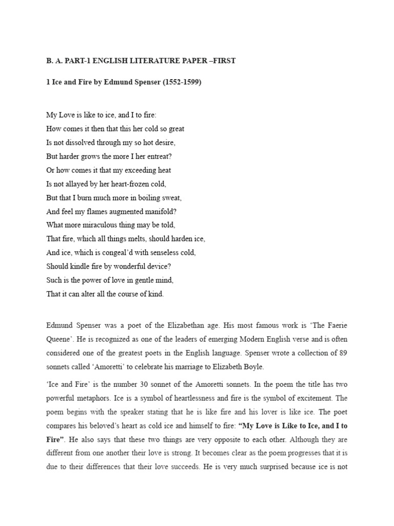 B.A. Part-I Paper - I | PDF