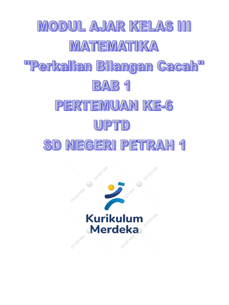 BAB 1 - Pekan Ke-6 MATEMATIKA 3 | PDF