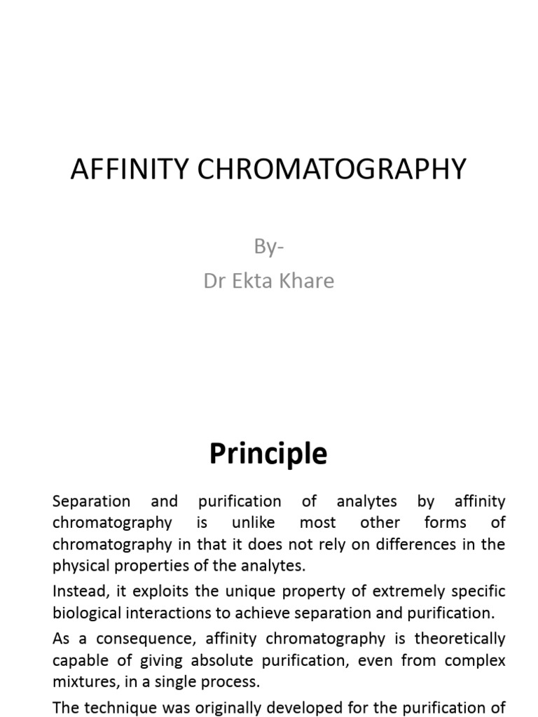 Affinity Chromatography | PDF