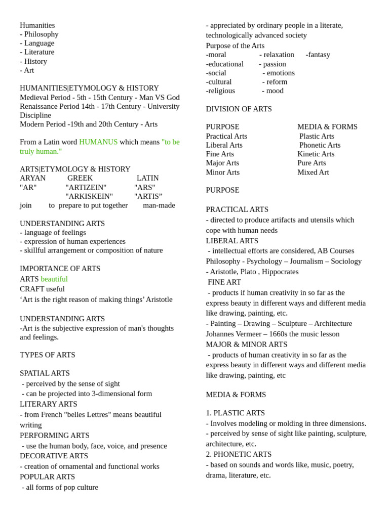 Humanities Reviewer | PDF