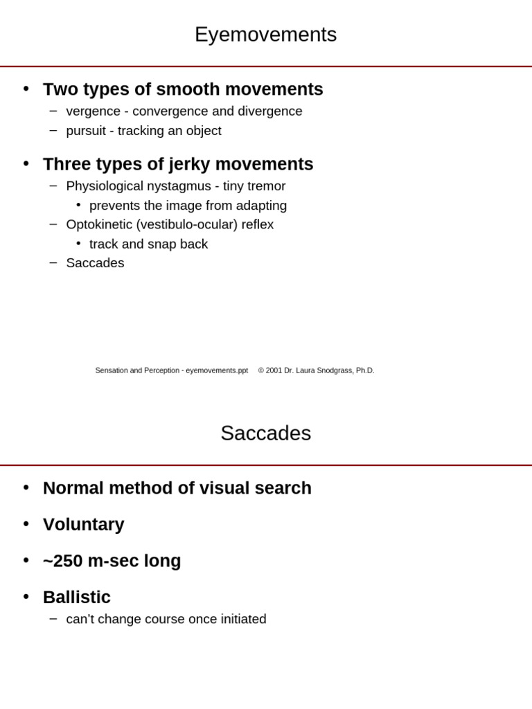 Eyemovements | PDF