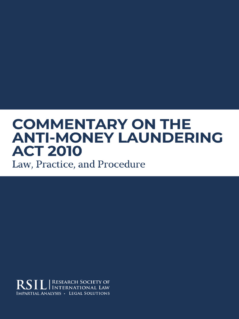 Commentary On The Anti Money Laundering Act 2010 | PDF | Regulatory ...