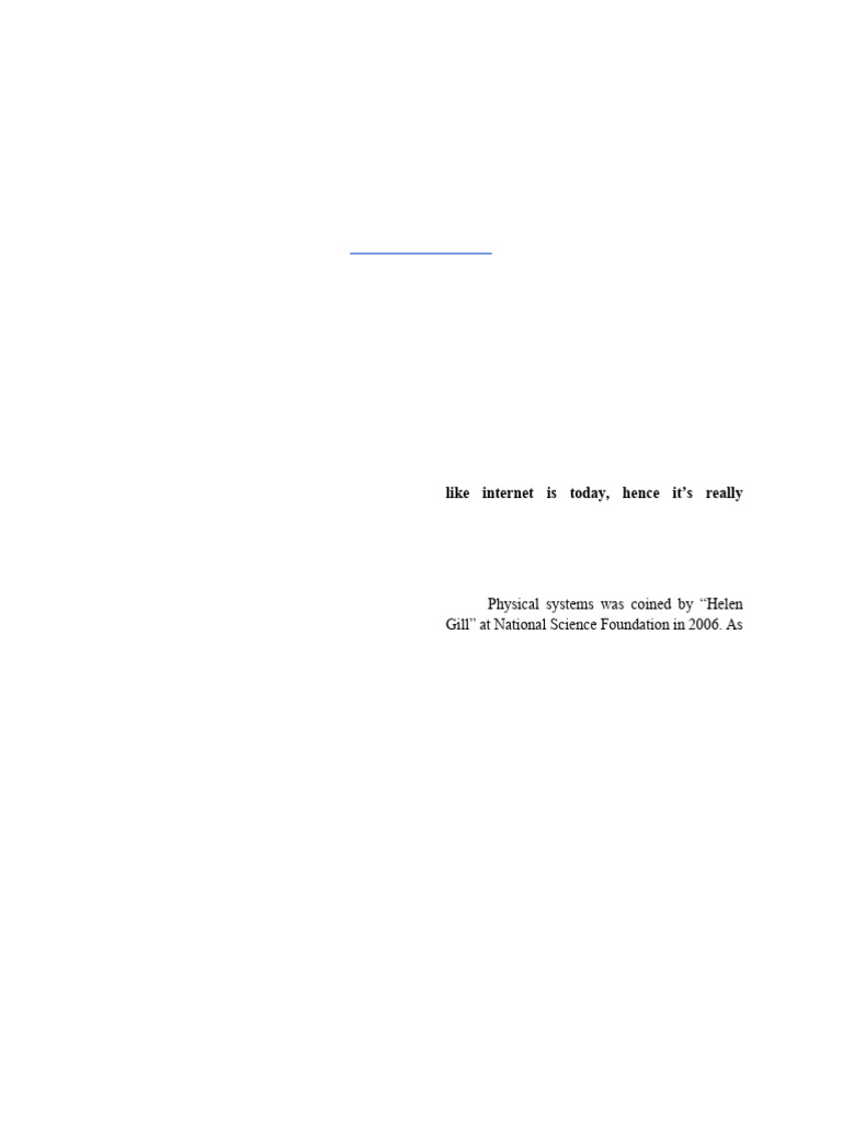 Cyber Physical System | PDF