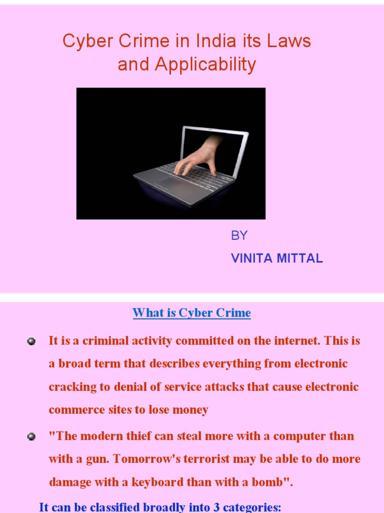 Cyber Crime Laws and Impact in India | PDF