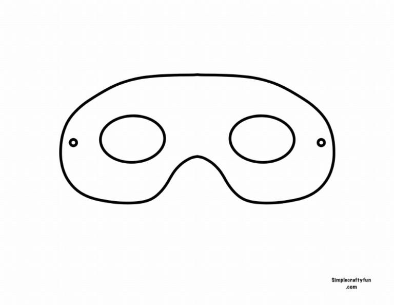 Super Hero Mask Rounded | PDF