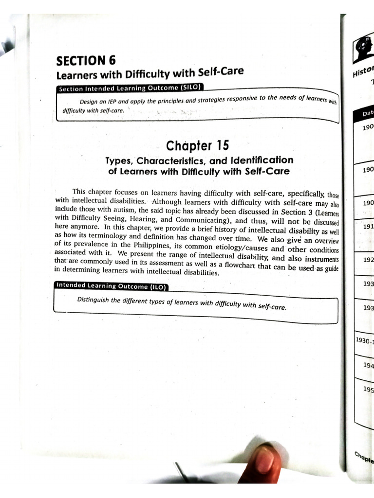 EDUC 3 - LEARNERS With Difficulty With Self-Care - Group 6 | PDF