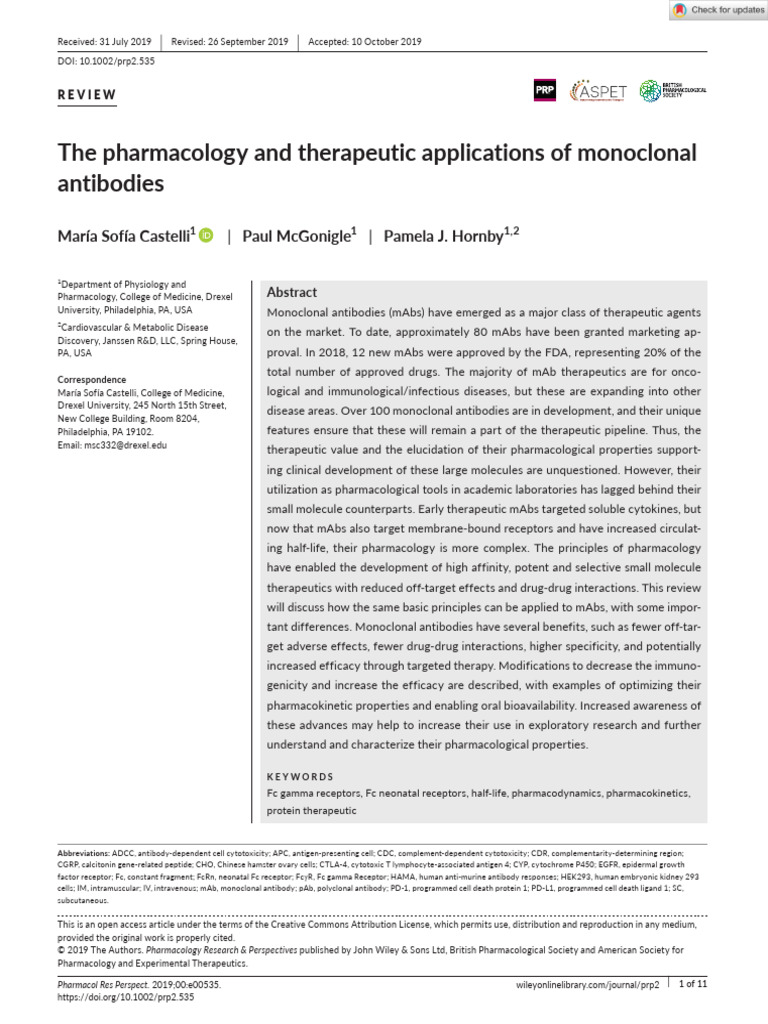 Applications of Monoclonal | PDF