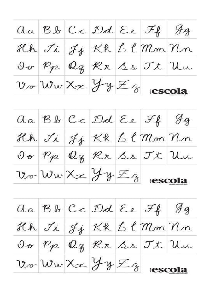 Abc Cursiva | PDF