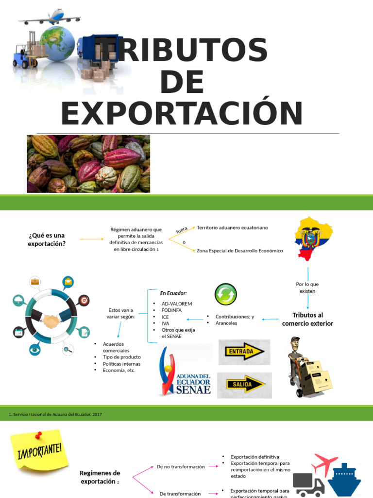 Guía de Tributos y Requisitos de Exportación en Ecuador | PDF | aduana ...