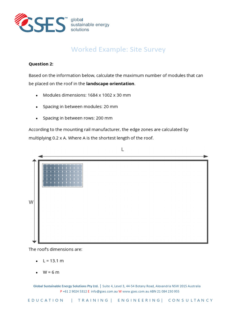 Site Survey - Worked Example | PDF