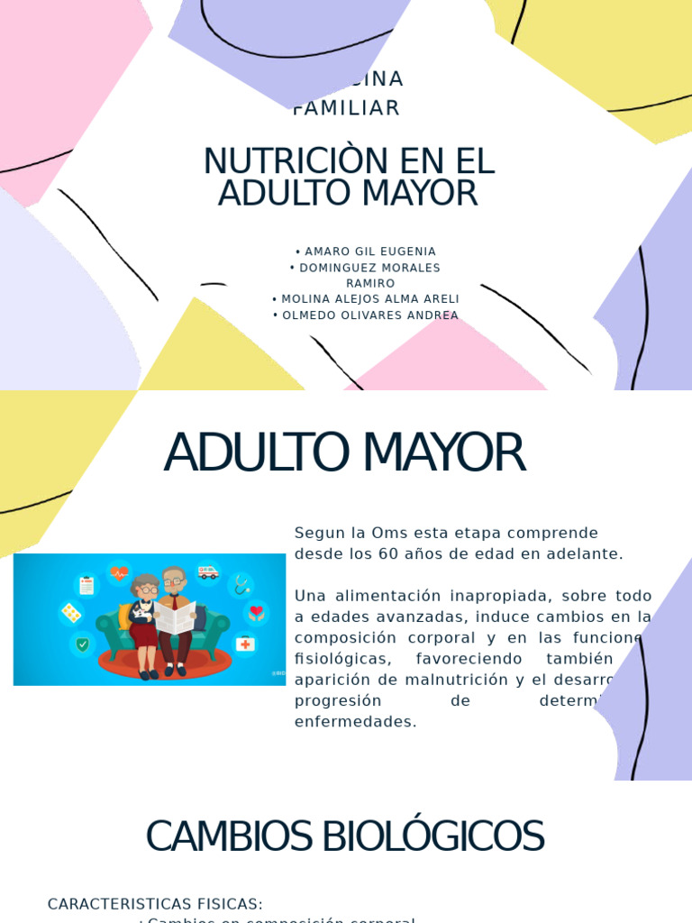 Nutricion Del Adulto Mayor | PDF
