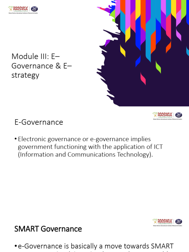 Unit III E - Governance & E-Strategy | PDF | Computing