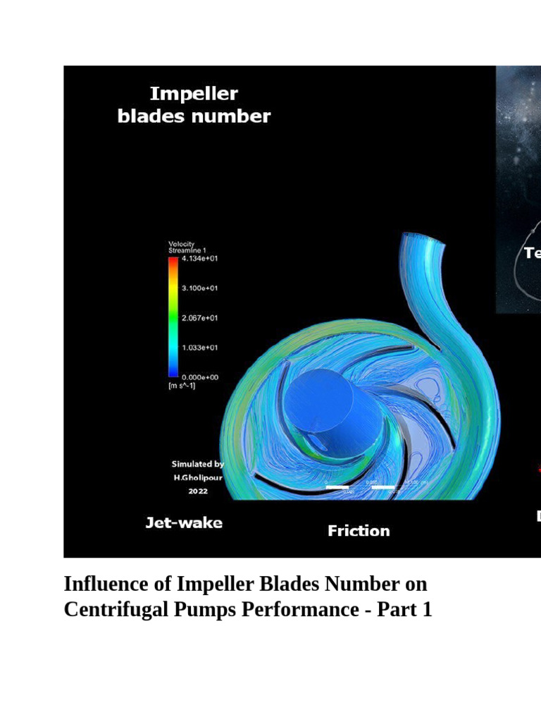Influence of Impeller Blades Number On Centrifugal Pumps Performance | PDF