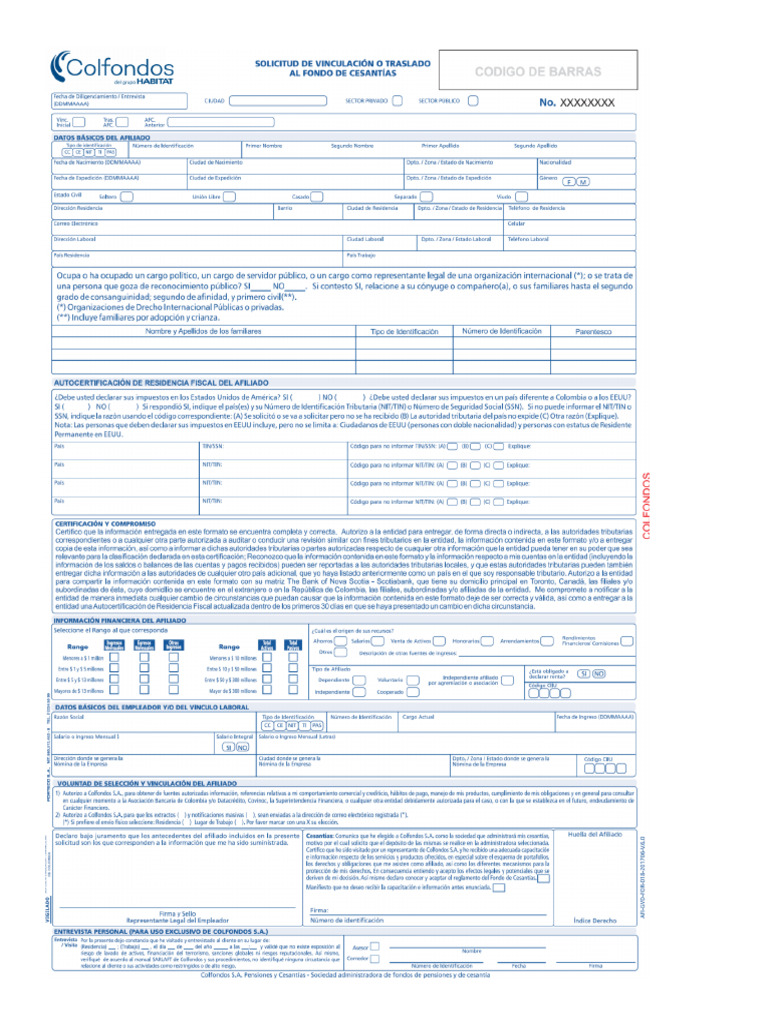 Formato+de+Afiliación+y+Traslado+CE+112017 Removed | PDF