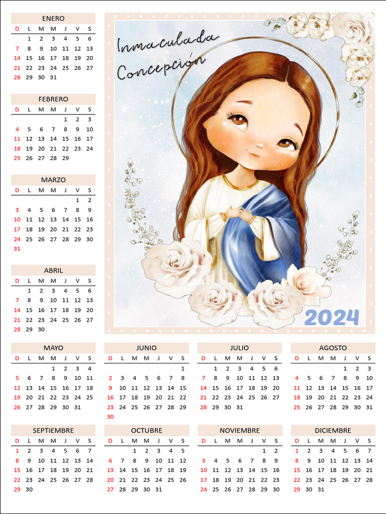 calendario inmaculada concepcion PDF