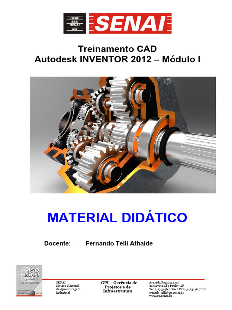 Cópia de Treinamento CAD Autodesk INVENTOR 2012 - Módulo I | PDF