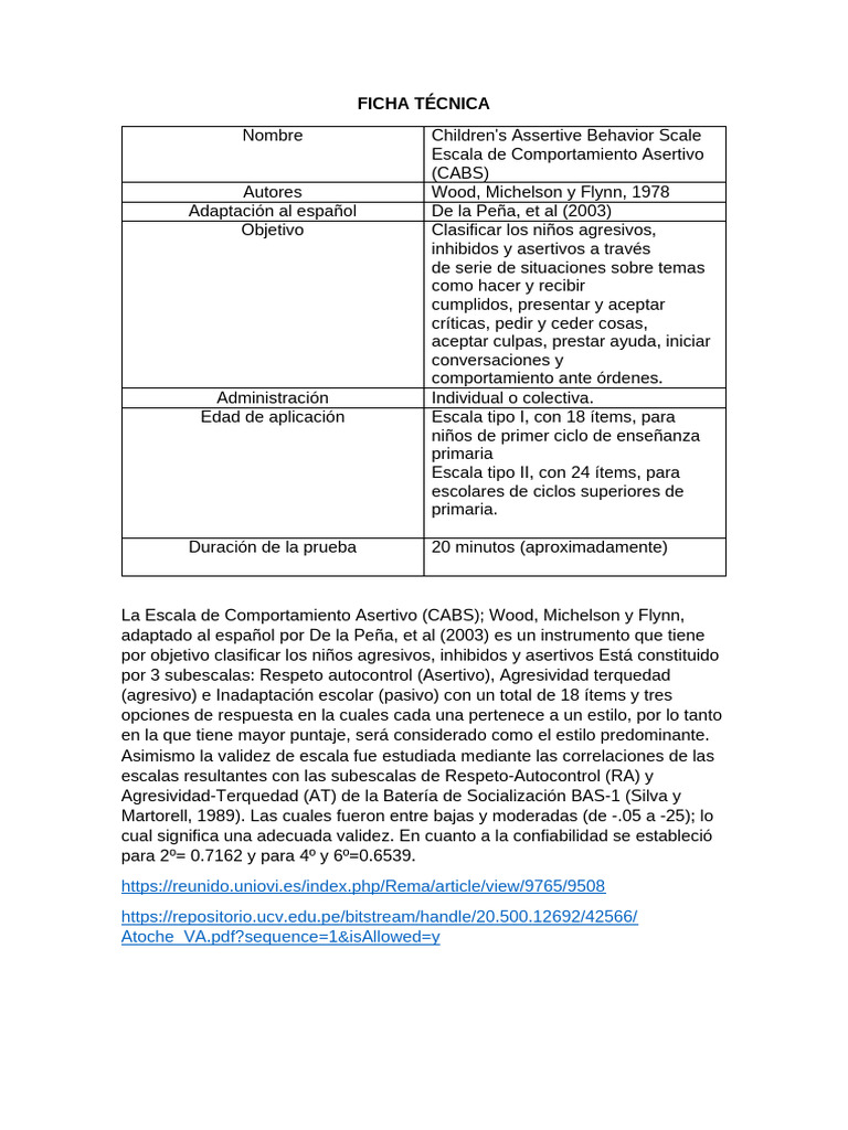 La Escala De Comportamiento Y Agitaci N Agitated Behavior Scale ...