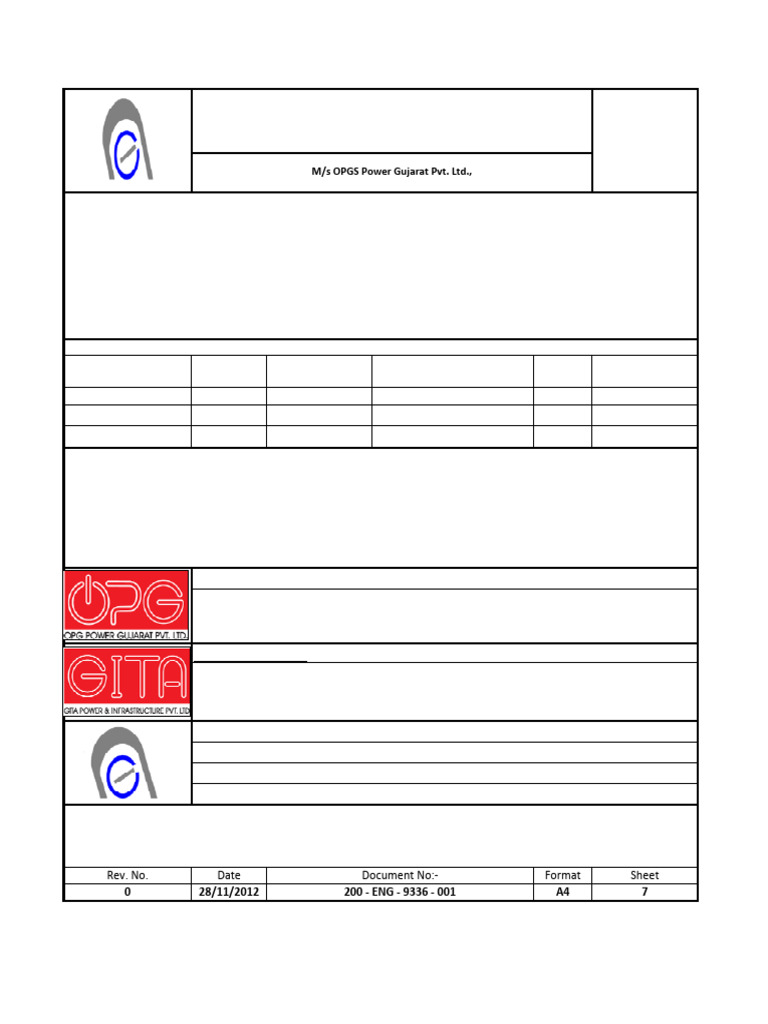 Mechanical Design Basis Report-Sizing Calculation | PDF