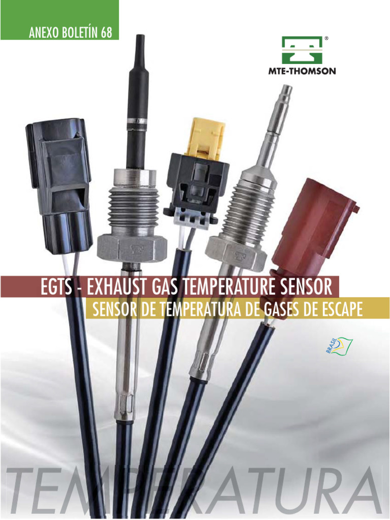 Mte Thomson Sensores Egts | PDF | Vehicle Technology | Engines