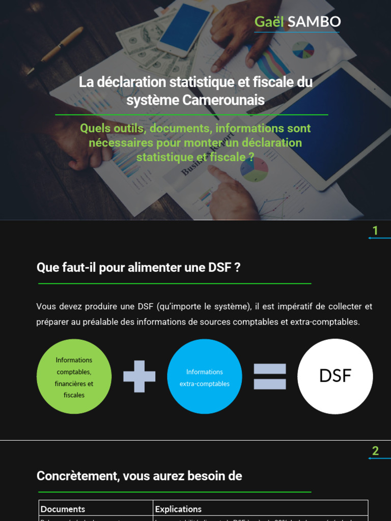 Quels Informations Pour Monter Une DSF | PDF
