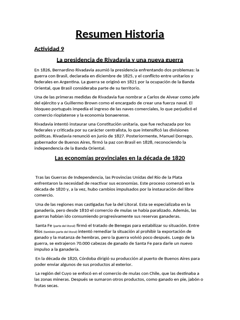Resumen Historia Pdf 