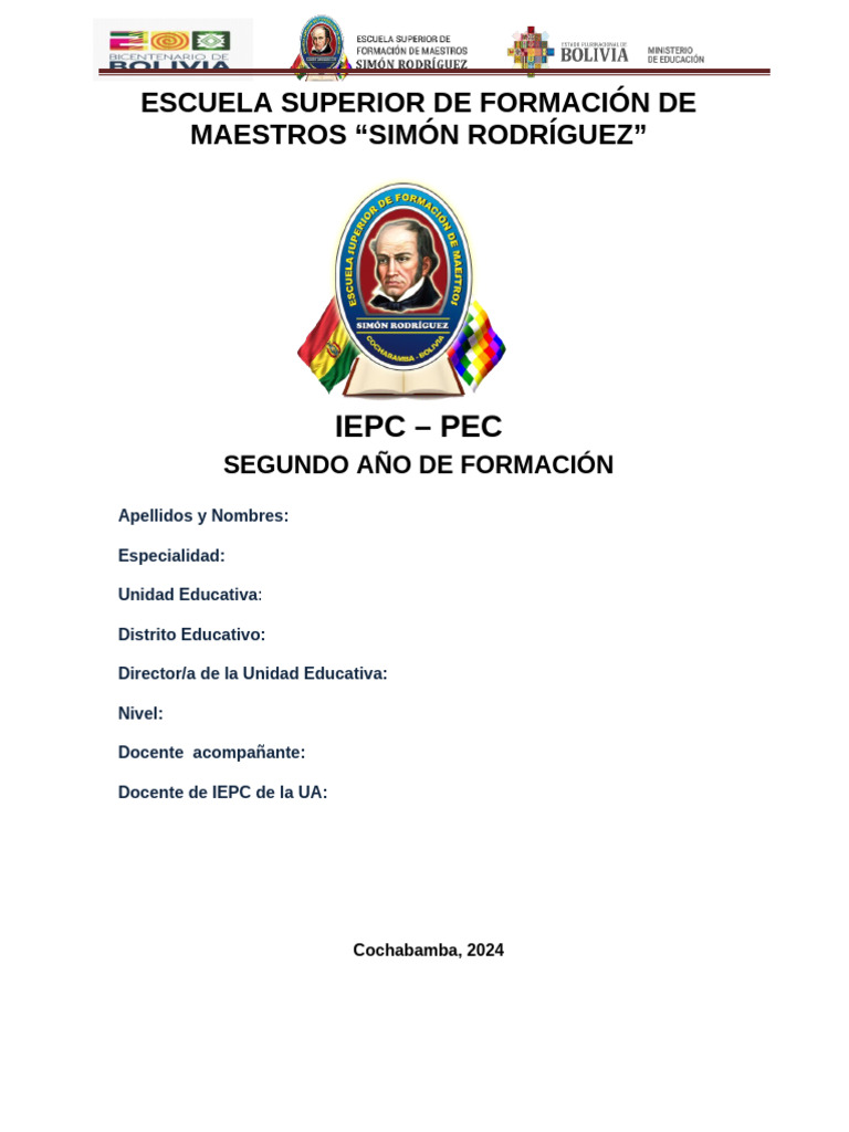 MATERIAL IEPC PEC 2do AÑO | PDF