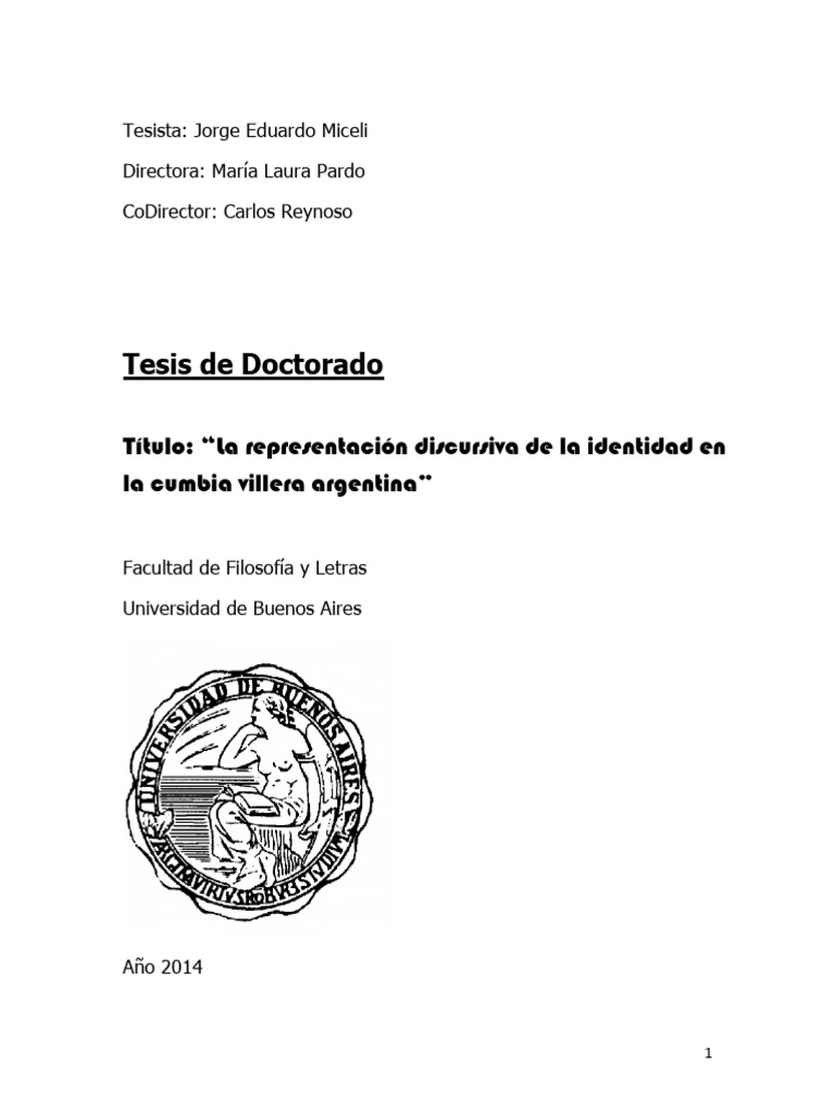 La Representacion Discursiva de La Ident | PDF