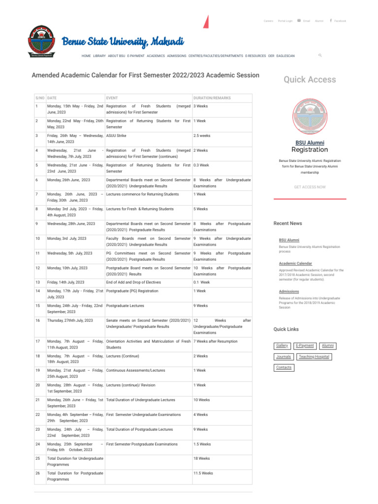 BSU 2022 2023 Amended Academic Calendar For First Semester PDF BSU 2022 2023 Amended Academic Calendar For First Semester PDF