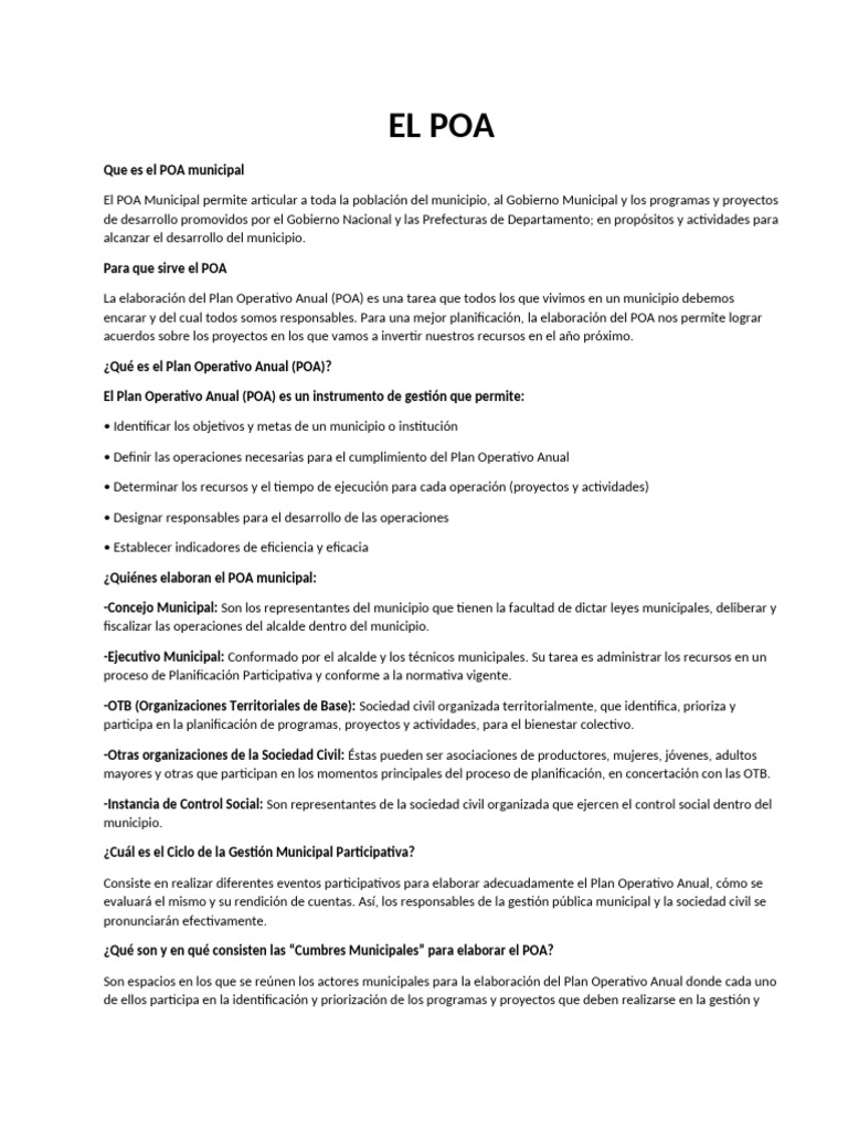 El Poa. | PDF