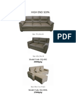 High End Sofa: Model Code: EQ-002