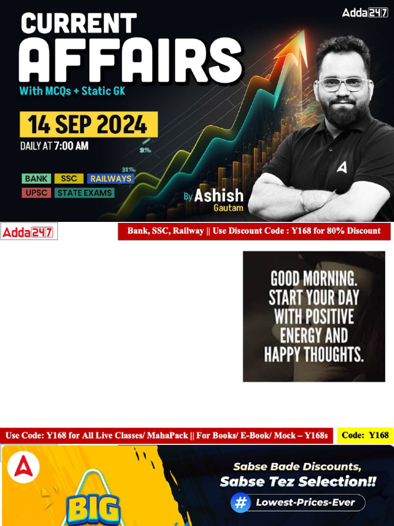 14th Sept 2024 Current Affair By Ashish Gautam Old Pdf