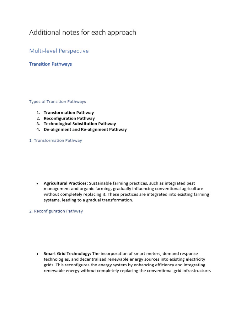 Understanding Transition Pathways in MLP | PDF | Sustainability | Art