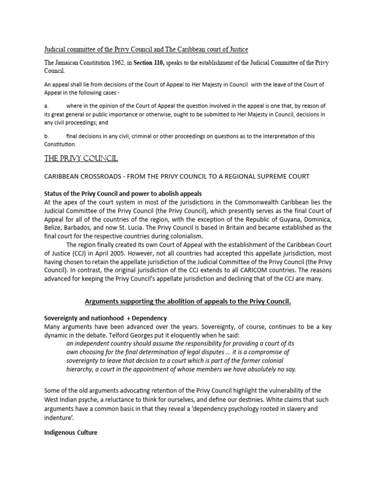 Handout JCPC-CCJ + Legal Personnel | PDF