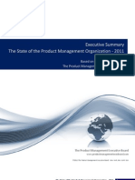 Executive Summary - The State of The Product Management Organization 2011