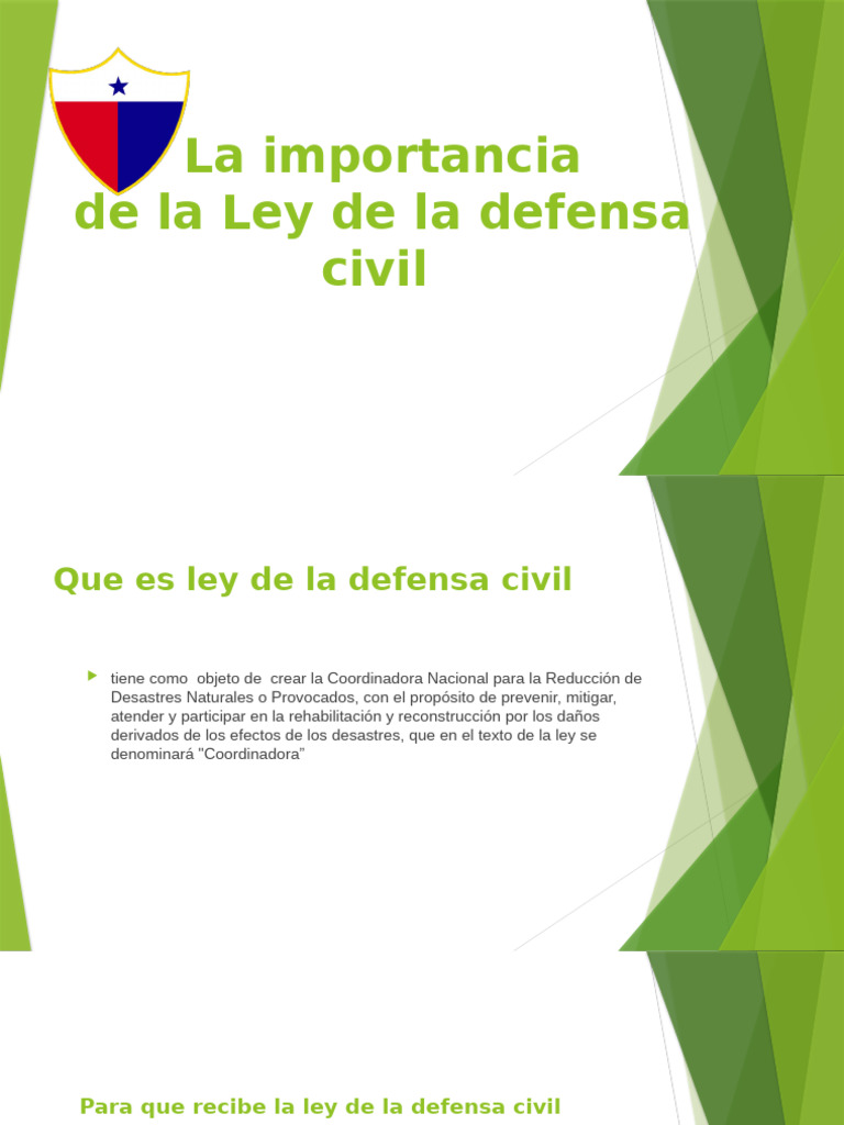 La Importancia de La Defensa Civil | PDF