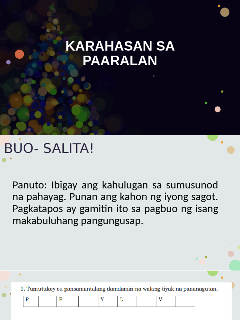 q4 Karahasan Sa Paaralan Modul 49 | PDF