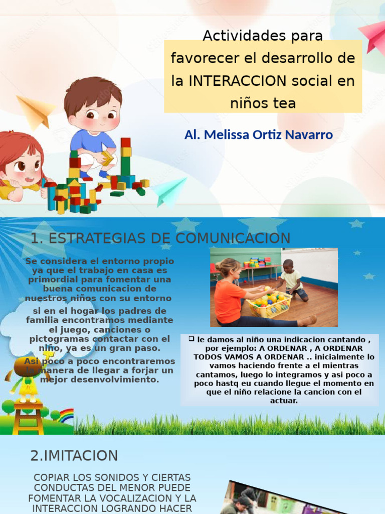 Actividades para Favorecer El Desarrollo de La INTERACCION Social en ...