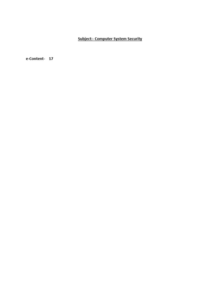 L17 Computer System Security (Access Control in WIndows NT-3 | PDF