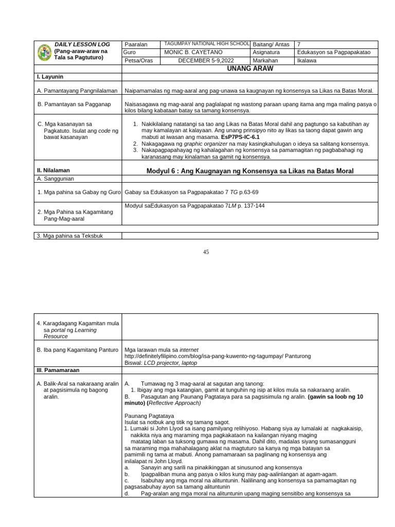 Module 6 Day 1 | PDF