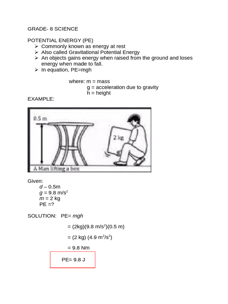 Science 8 Lesson and Activity Sept. 5 2024 | PDF