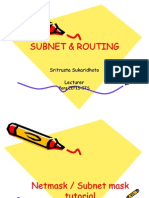 Sub Netting and Routing