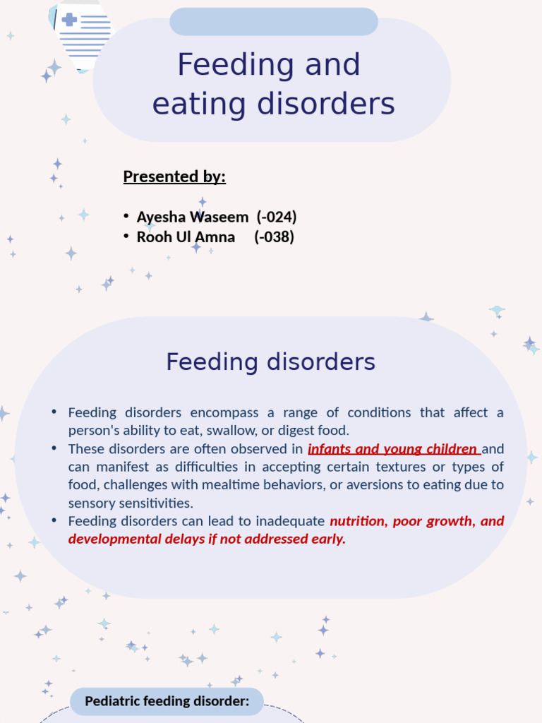 Feeding and Eating Disorders (AR) | PDF