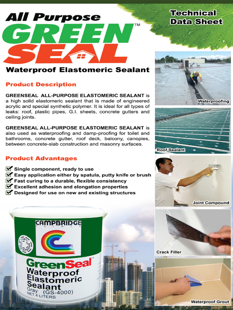 GreenSeal Tech Data | PDF