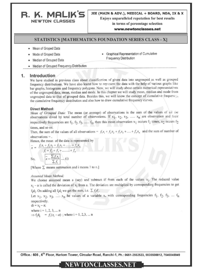 Statistics | PDF