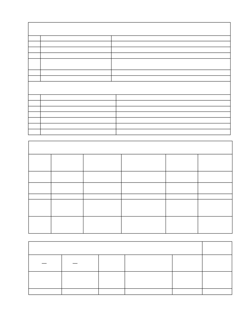 Detail Information Format Form