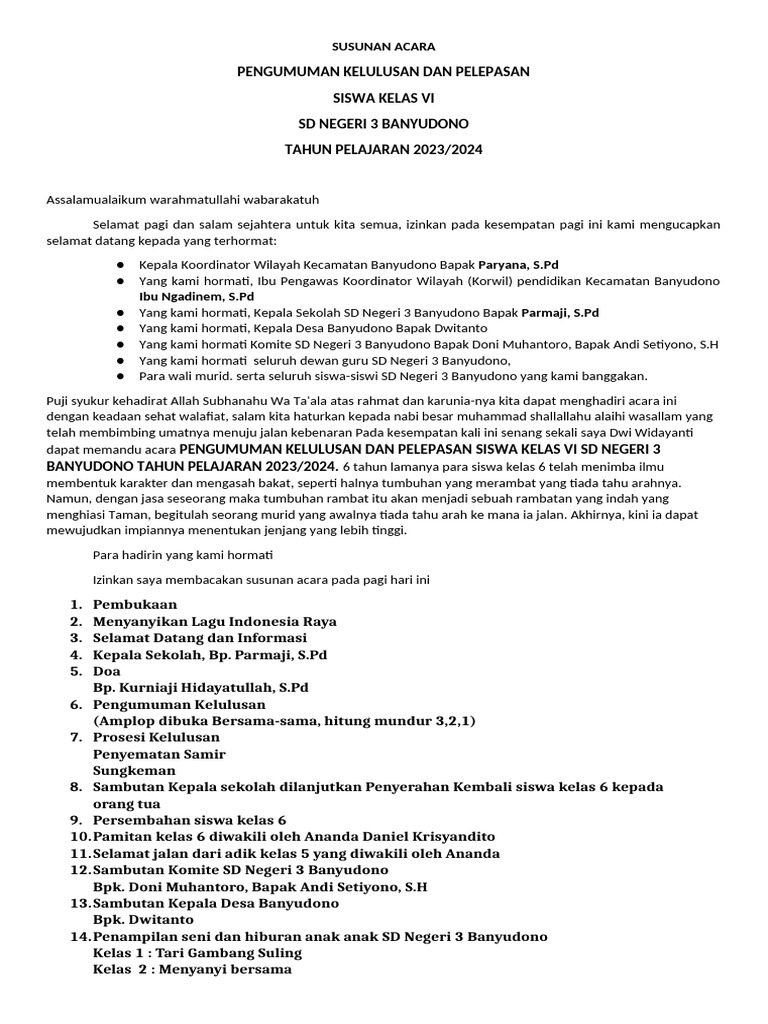 Text Mc Perpisahan Sekolah Pdf