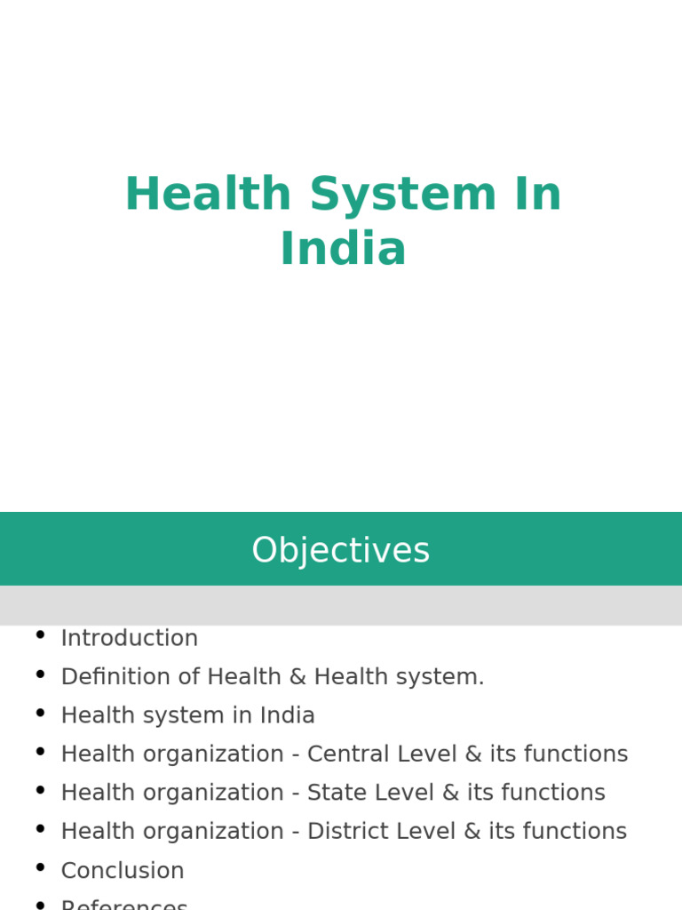 Health System in India | PDF