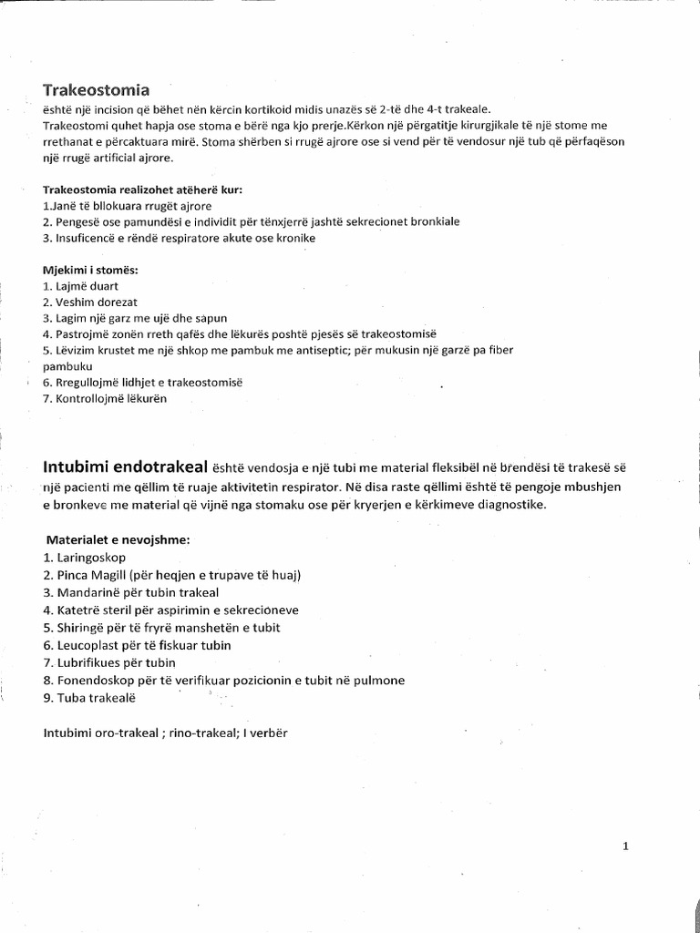 Trakeostomia | PDF
