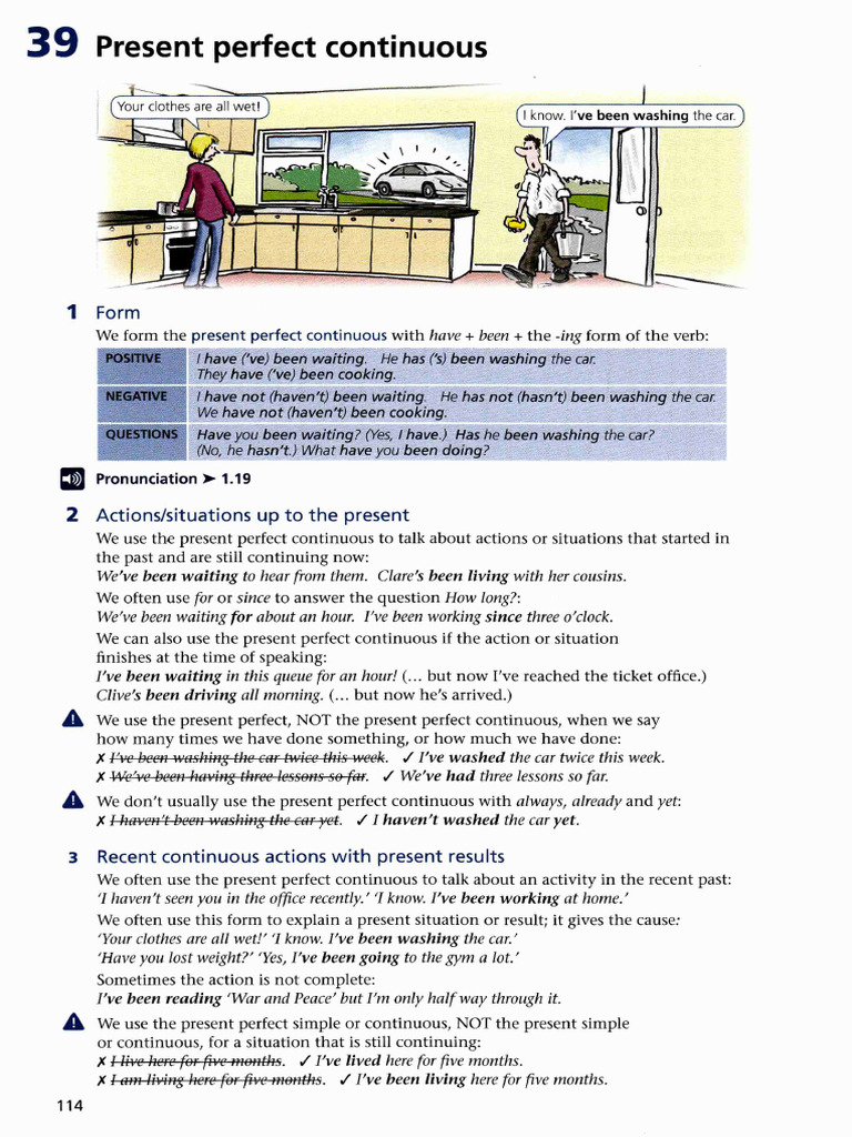 Grammar Present Perfect Present Perfect Continuous Pdf